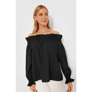Tuckernuck Black Off-Shoulder Blouse